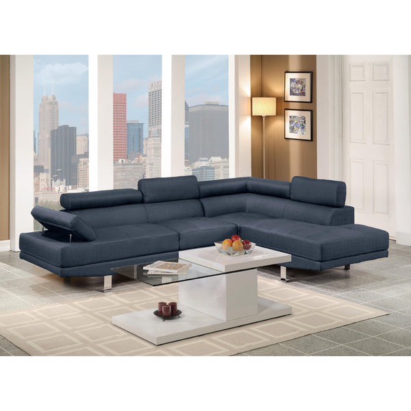 Poundex Fabric 5 pc Sectional F7569 IMAGE 1