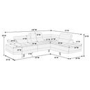 Poundex F7569 2 pc Sectional Sofa Set IMAGE 4