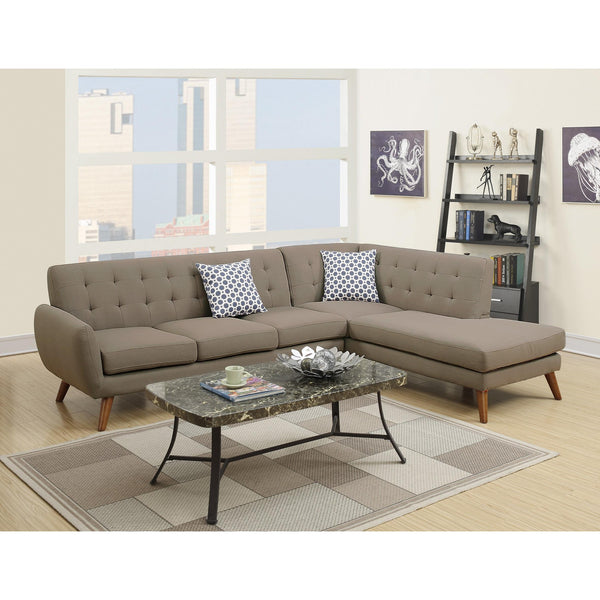 Poundex Fabric 6 pc Sectional F6953 IMAGE 1