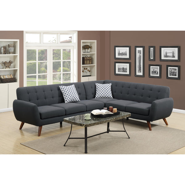 Poundex Fabric 2 pc Sectional F6962 IMAGE 1