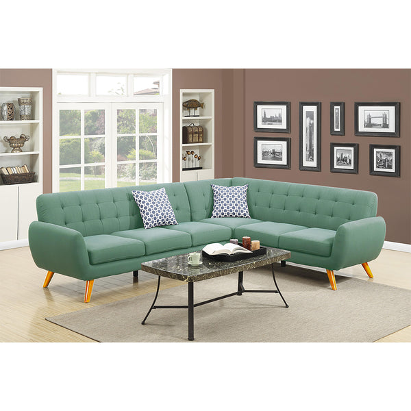 Poundex Fabric 2 pc Sectional F6963 IMAGE 1