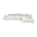 Poundex Leather look Sectional F7320 IMAGE 2