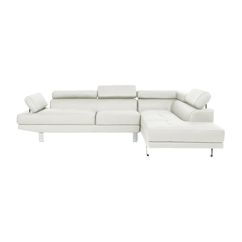 Poundex Leather look Sectional F7320 IMAGE 2