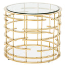 Michael Amini Plexus End Table TR-PLXUS202CT-000/TR-PLXUS202GB IMAGE 1