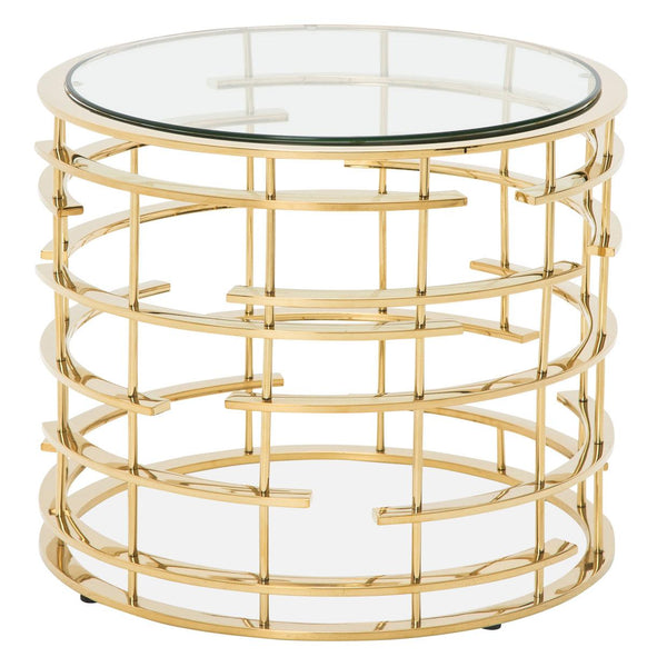 Michael Amini Plexus End Table TR-PLXUS202CT-000/TR-PLXUS202GB IMAGE 1