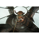 Michael Amini Round Tuscano Melange Dining Table with Glass Top & Pedestal Base 34001-34 IMAGE 4