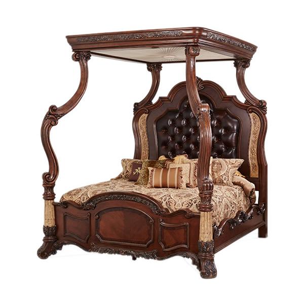 Michael Amini Victoria Palace California King Canopy Bed 61000EKBED4-29 IMAGE 1