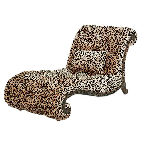 Michael Amini Victoria Palace Fabric Chaise 61841-LEOPD-29 IMAGE 1