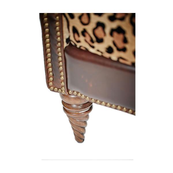 Michael Amini Victoria Palace Stationary Fabric Chair 61936-LEOPD-29 IMAGE 4