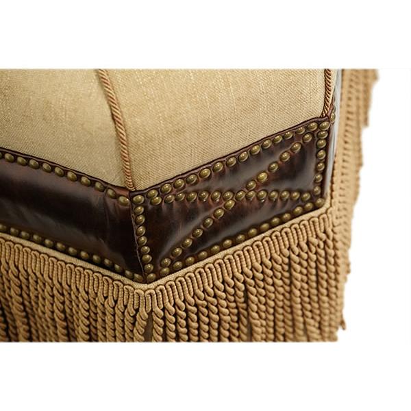 Michael Amini Victoria Palace Fabric Ottoman 61879-AMBER-00 IMAGE 2