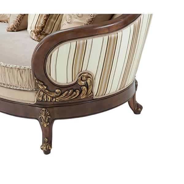 Michael Amini Villa Di Como Stationary Fabric Sofa 9053815-CREAM-403 IMAGE 3