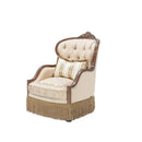 Michael Amini Villa Di Como Stationary Fabric Accent Chair 9053834-CREAM-403 IMAGE 1