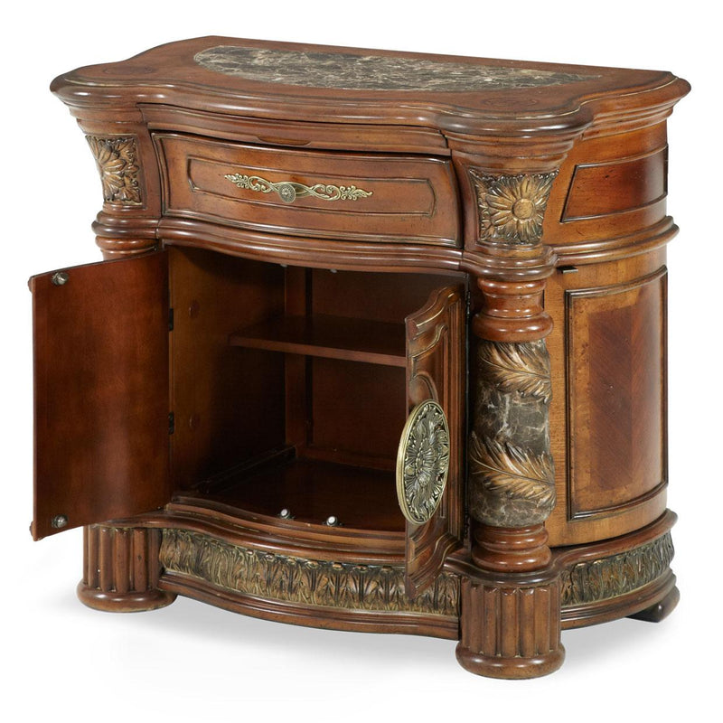 Michael Amini Villa Valencia 1-Drawer Nightstand 72040-41-55 IMAGE 8