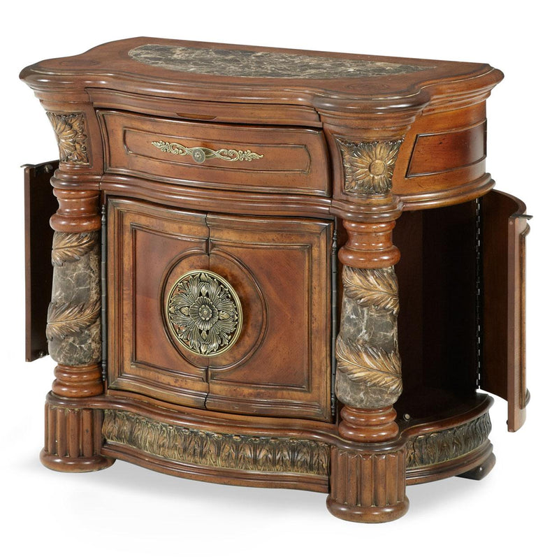 Michael Amini Villa Valencia 1-Drawer Nightstand 72040-41-55 IMAGE 9