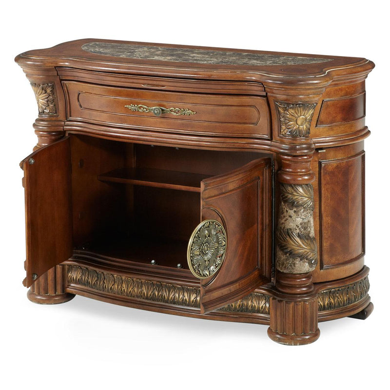 Michael Amini Villa Valencia 1-Drawer Nightstand 72042-41-55 IMAGE 8