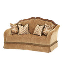 Michael Amini Villa Valencia Stationary Fabric Loveseat 72825-GREEN-55 IMAGE 1