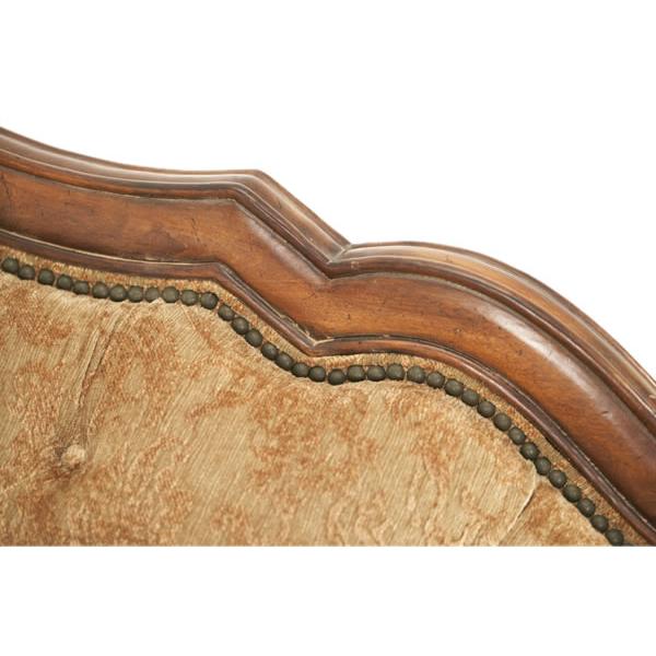 Michael Amini Villa Valencia Stationary Fabric Loveseat 72825-GREEN-55 IMAGE 3