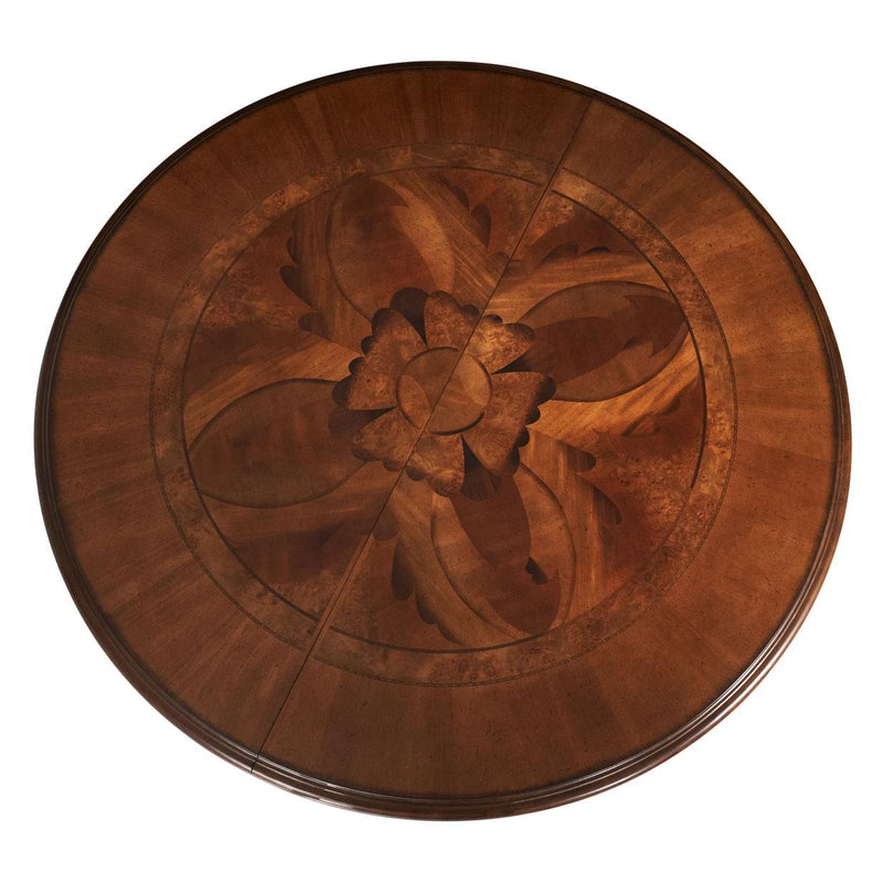 Michael Amini Round Villa Valencia Dining Table with Pedestal Base 72001B-55/72001T-55 IMAGE 3