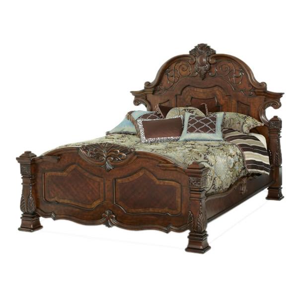 Michael Amini Windsor Court King Mansion Bed 70000EKMB-54 IMAGE 1