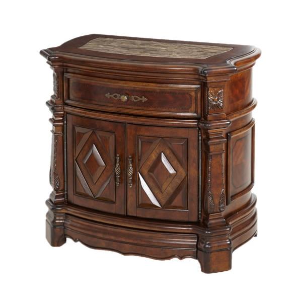 Michael Amini Windsor Court 1-Drawer Nightstand 70040-54 IMAGE 1