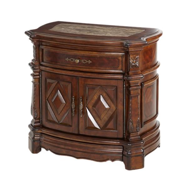 Michael Amini Windsor Court 1-Drawer Nightstand 70040-54 IMAGE 1