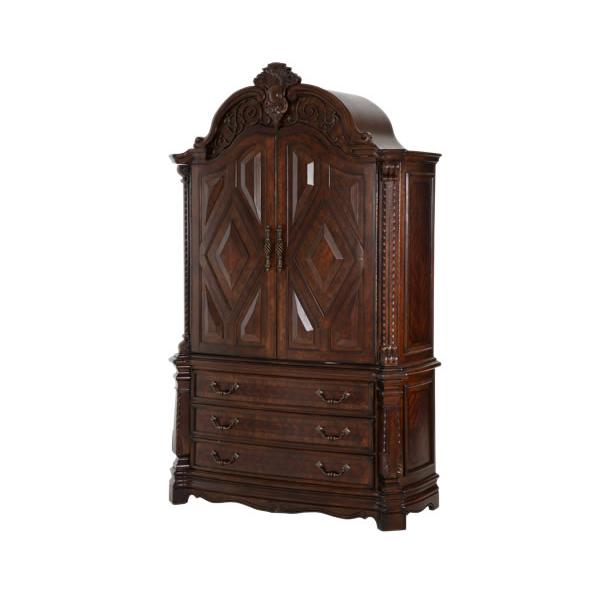 Michael Amini Windsor Court 3-Drawer Armoire 70080-54 IMAGE 1