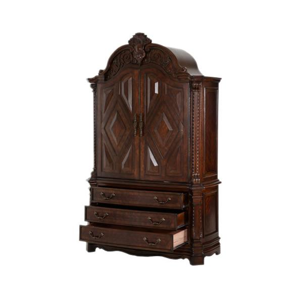Michael Amini Windsor Court 3-Drawer Armoire 70080-54 IMAGE 2