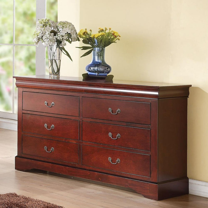 Acme Furniture Louis Philippe III 6-Drawer Dresser 19525 IMAGE 1