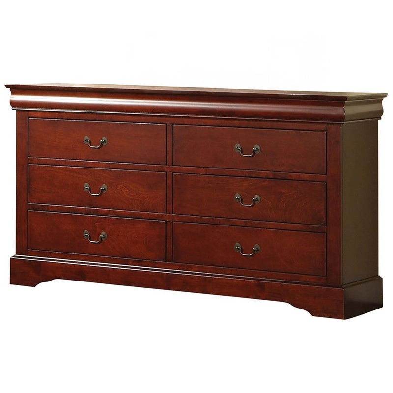 Acme Furniture Louis Philippe III 6-Drawer Dresser 19525 IMAGE 2