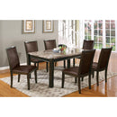 Acme Furniture Dwayne Dining Table with Marble Top 70760 IMAGE 1