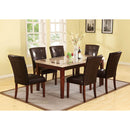 Acme Furniture Earline Dining Table with Marble Top 70772 IMAGE 1