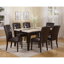 Acme Furniture Justin Dining Table with Marble Top 16550 IMAGE 2
