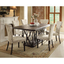 Acme Furniture Zeph Dining Table with Trestle Base 73015 IMAGE 1