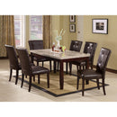 Acme Furniture Britney Dining Table with Marble Top 17060 IMAGE 1