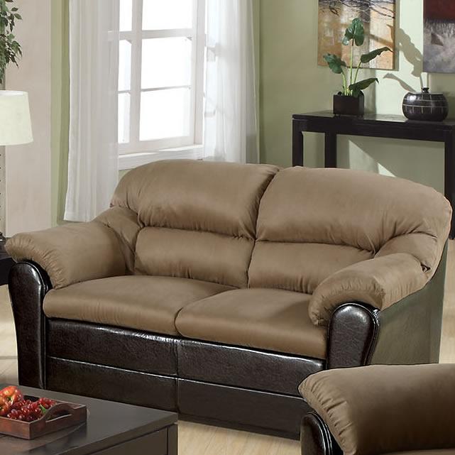 Acme Furniture Connell Stationary Polyurethane Loveseat 15141 IMAGE 1