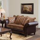 Acme Furniture Fairfax Stationary Bonded Leather Loveseat 52366 IMAGE 1