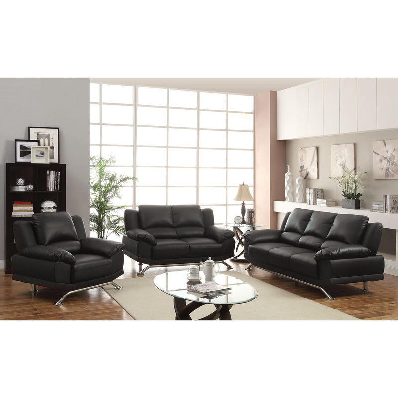 Acme Furniture Maigan Stationary Bonded Leather Match Loveseat 51206 IMAGE 2