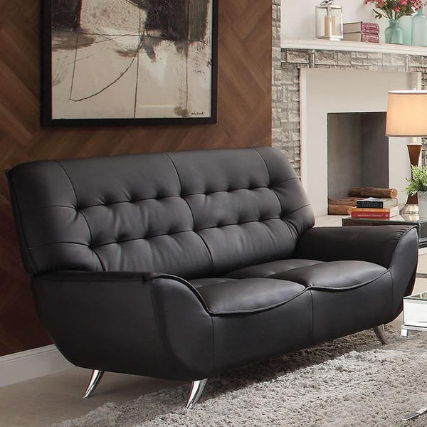 Acme Furniture Omniel Stationary Polyurethane Loveseat 52176 IMAGE 1