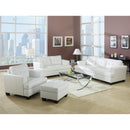 Acme Furniture Platinum Stationary Bonded Leather Loveseat 15096B IMAGE 2