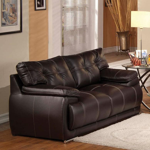 Acme Furniture Terrence Stationary Polyurethane Loveseat 51741 IMAGE 1