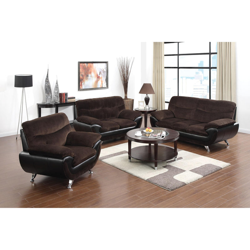 Acme Furniture Wilona Stationary Bonded Leather Loveseat 51276A IMAGE 2
