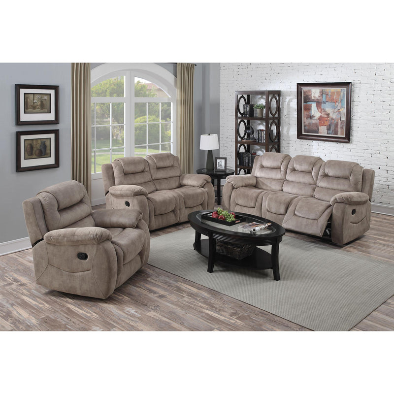 Acme Furniture Dreka Manual Reclining Fabric Loveseat 52181 IMAGE 2