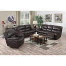 Acme Furniture Kimberly Manual Reclining Leather Air Loveseat 52131 IMAGE 2