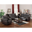 Acme Furniture Neon Manual Reclining Bonded Leather Match Loveseat 50841 IMAGE 2