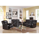 Acme Furniture Noah Manual Reclining Bonded Leather Match Loveseat 50831 IMAGE 2