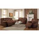 Acme Furniture Obert Manual Reclining Leather Loveseat 52146 IMAGE 2