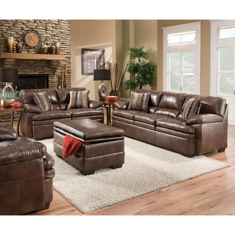 Acme Furniture Devin Stationary Bonded Leather Match Loveseat 52311 IMAGE 2