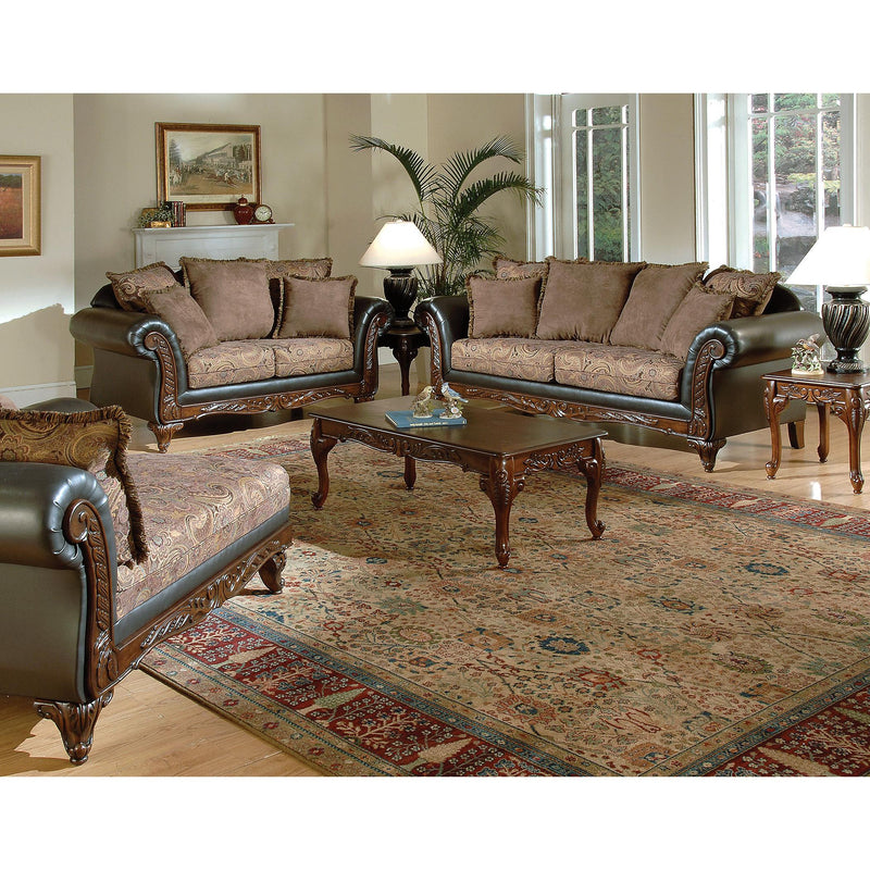 Acme Furniture Fairfax Stationary Polyurethane Loveseat 50336 IMAGE 2