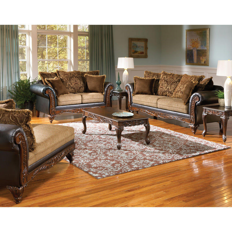 Acme Furniture Fairfax Stationary Polyurethane Loveseat 50341 IMAGE 2