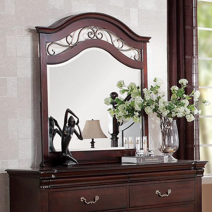 Acme Furniture Cleveland Arched Dresser Mirror 21554 IMAGE 1
